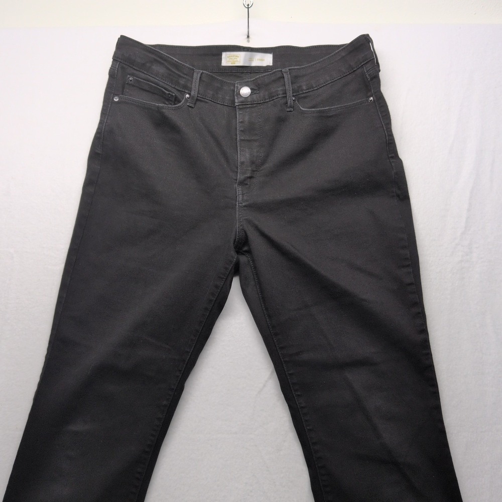 Levi Strauss Signature Gold Totally Shaping Pull‎ On Skinny Jeans Womens Black